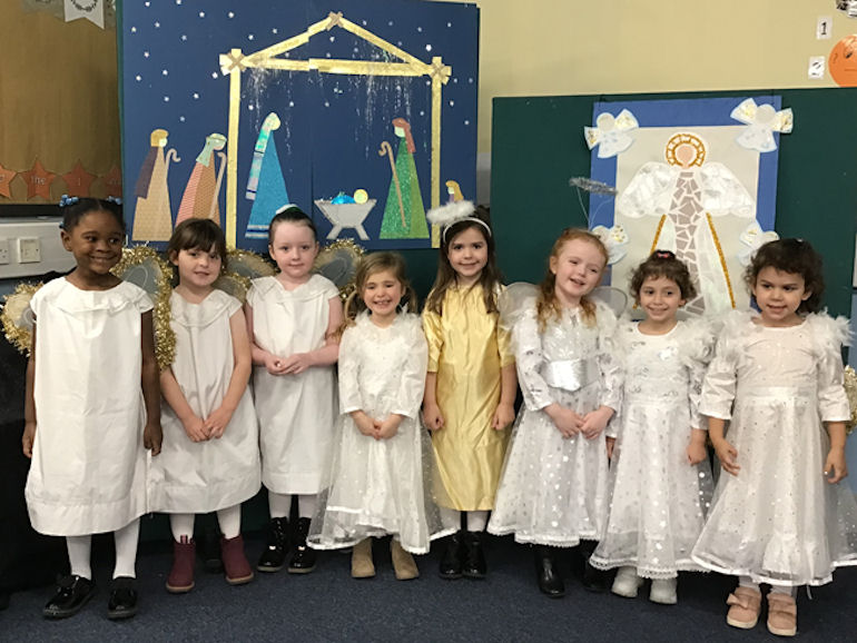 Reception’s Nativity: Little Angel Gets Her Wings